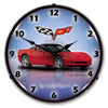 C6 Corvette Crystal Red LED Clock