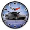 C6 Corvette Cyber Gray LED Clock