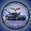 C6 Corvette Jetstream Blue LED Clock