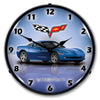 C6 Corvette Jetstream Blue LED Clock