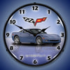 C6 Corvette Supersonic Blue LED Clock