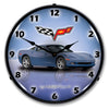 C6 Corvette Supersonic Blue LED Clock
