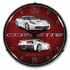 C7 Corvette Arctic White LED Clock