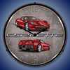C7 Corvette Crystal Red LED Clock