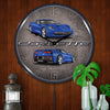 C7 Corvette Laguna Blue LED Clock