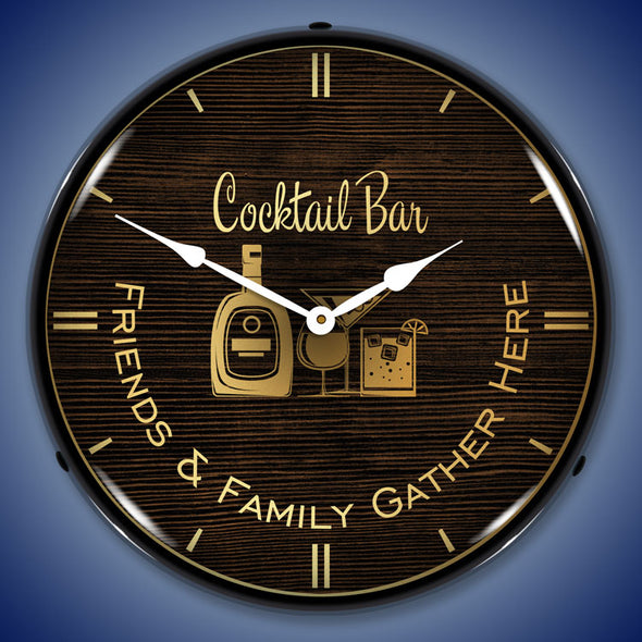Cocktail Bar LED Clock