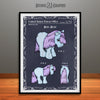 My Little Pony, Blue Belle, Colorized Patent Print Blackboard