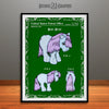 My Little Pony, Blue Belle, Colorized Patent Print Dark Green