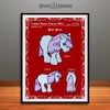 My Little Pony, Blue Belle, Colorized Patent Print Red