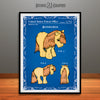 My Little Pony, Butterscotch, Colorized Patent Print Blueprint