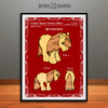 My Little Pony, Butterscotch, Colorized Patent Print Red