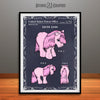 My Little Pony, Cotton Candy, Colorized Patent Print Blackboard