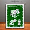 My Little Pony - Minty - Colorized Patent Print Dark Green