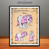 My Little Pony - Snuzzle - Colorized Patent Print Antique Paper