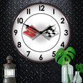 Corvette Flags LED Clock