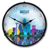 Dallas City Skyline LED Clock