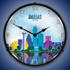 Dallas City Skyline LED Clock