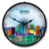 Denver City Skyline LED Clock