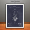 1882 Edison Bulb Patent Print Blackboard