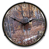 Great Eight-Whitetail Deer Wildlife LED Clock