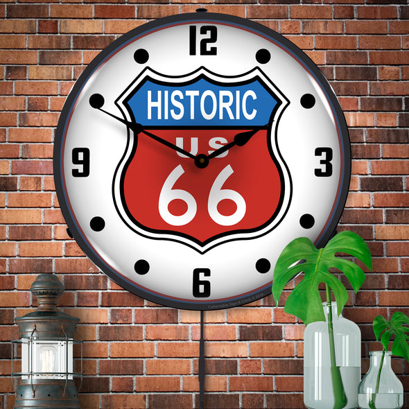 Historic Route 66 LED Clock