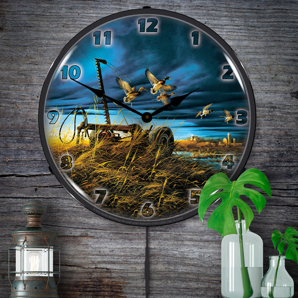 Landmark Mallards Wildlife LED Clock