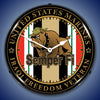 Marine Veteran Operation Iraqi Freedom LED Clock