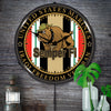 Marine Veteran Operation Iraqi Freedom LED Clock