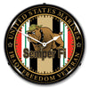 Marine Veteran Operation Iraqi Freedom LED Clock