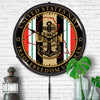 Navy Veteran Operation Iraqi Freedom LED Clock