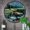 Northern Solitude Moose Wildlife LED Clock