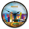 Phoenix  City Skyline LED Clock