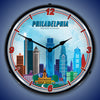 Philadelphia  City Skyline LED Clock