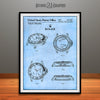 Rolex Diving Watch Patent Print Light Blue