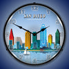 San Diego City Skyline LED Clock