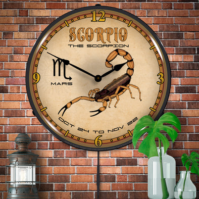 Scorpio Zodiac LED Clock