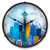 Seattle City Skyline LED Clock