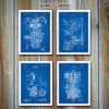 Henry Ford 2 - Set of 4 Patent Prints Blueprint