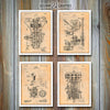 Henry Ford 2 - Set of 4 Patent Prints Antique Paper