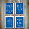 Tattoo Set of 4 Patent Prints Blueprint
