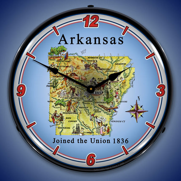 State of Arkansas LED Clock
