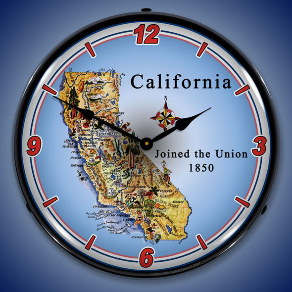State of California LED Clock
