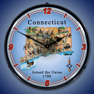 State of Connecticut LED Clock