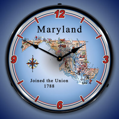 State of Maryland LED Clock