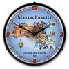 State of Massachusetts LED Clock