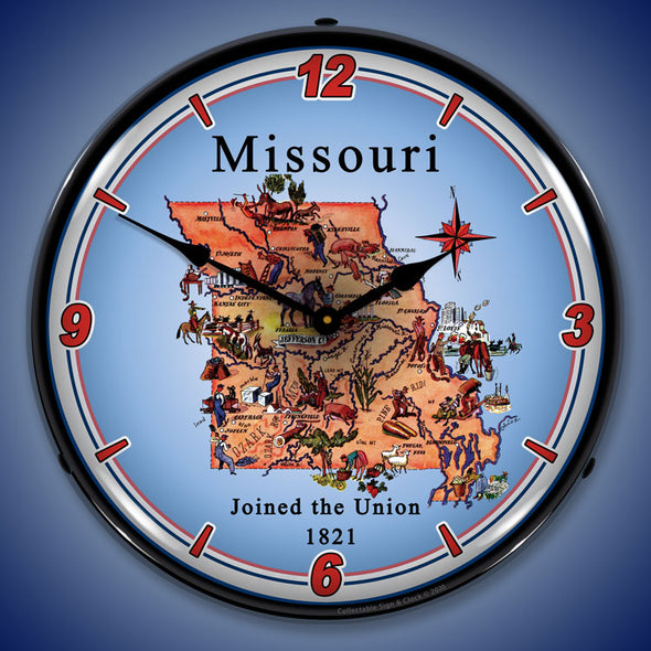 State of Missouri LED Clock