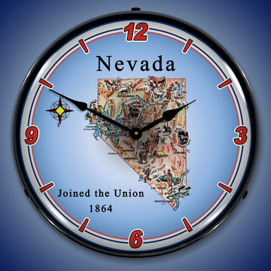State of Nevada LED Clock