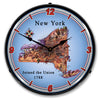 State of New York LED Clock