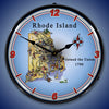 State of Rhode Island LED Clock