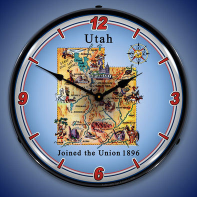 State of Utah LED Clock